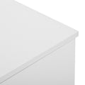 Modern White 9 Drawer Dresser For Bedroom Large Storage Wide Chest Of Drawers, Sturdy & Safe Chest 5 Or More Drawers Gloss Antique White White Primary Living Space Drawers Included American Design,Contemporary,Modern Melamine Engineered Wood