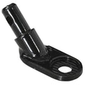 Aosom Steel Bike Trailer Coupler Attachment, Type 'B' Bicycle Trailer Hitch Connector For Cargo, Child And Pet Trailers Black Metal
