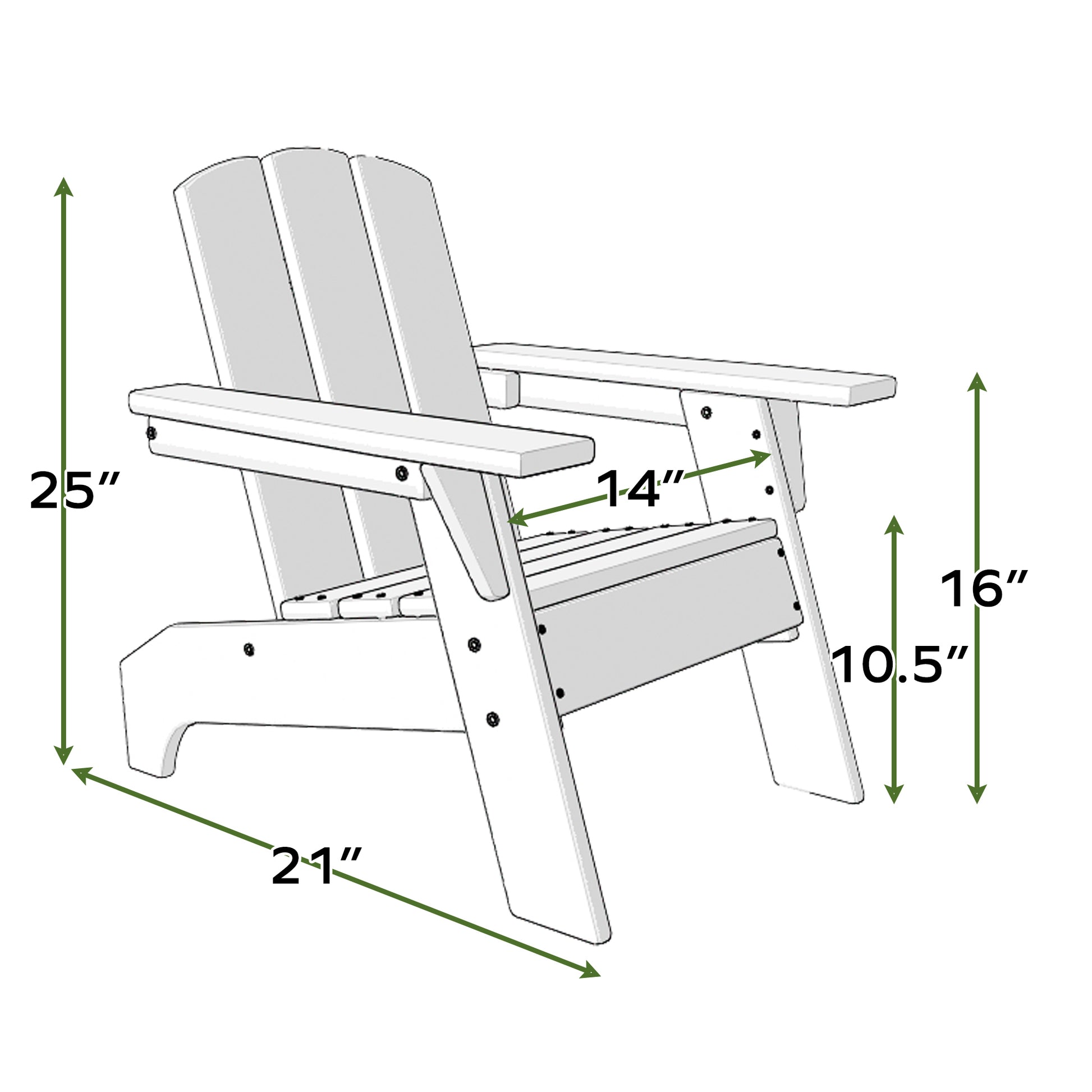 Hdpe Kid'S Size Adirondack Chair, Kidproof Ultra Durable Weather Resistant Design, White And Red White Hdpe