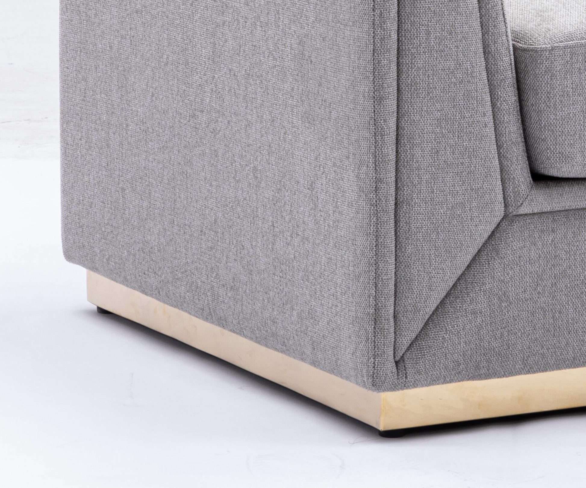 Grey Accent Chair With Cushion Grey Primary Living Space Contemporary Wood Fabric