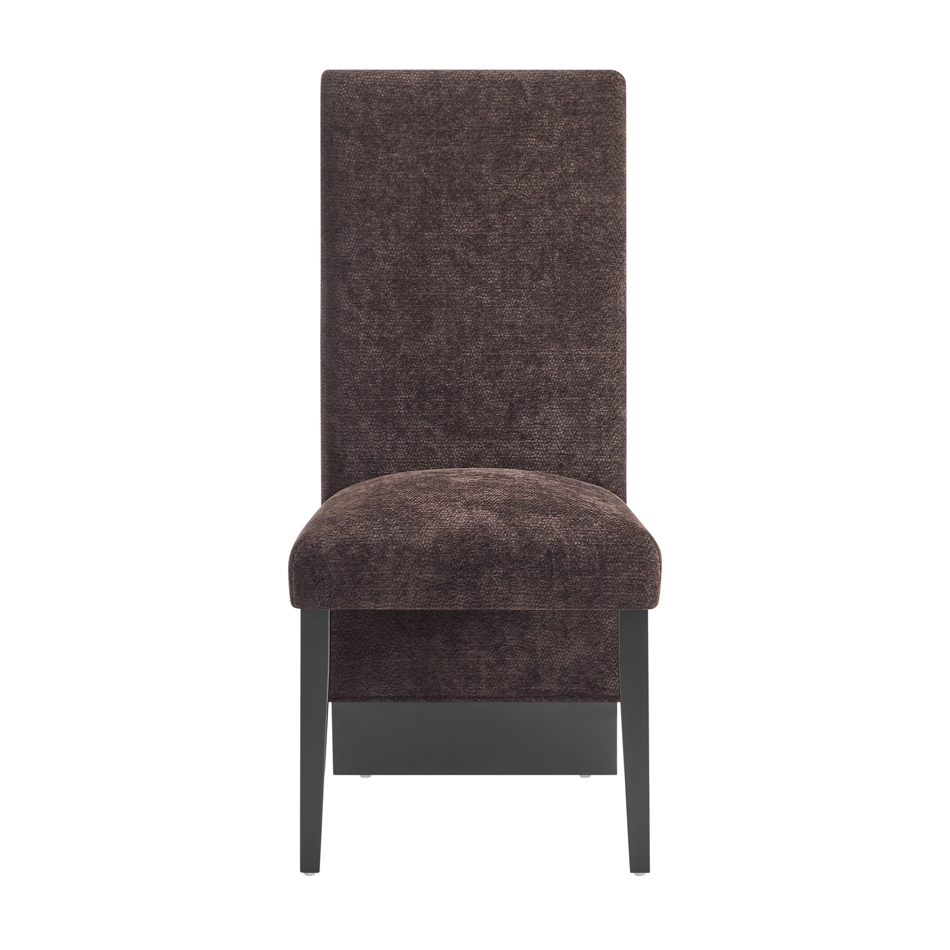 Stacey Brown Dining Chair Solid Brown Dining Room Foam Wipe Clean Square Modern Side Chair Rubberwood Solid Back 1 Foam Rubber Wood