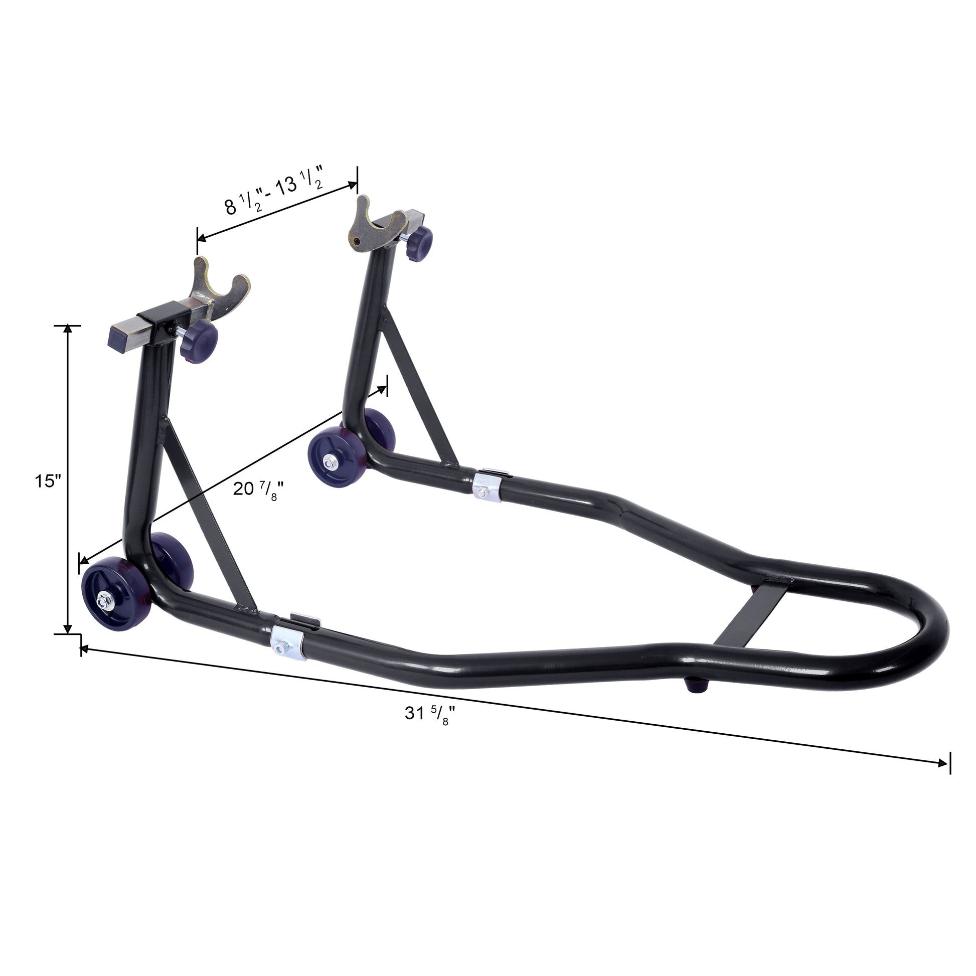 Motorcycle Stand 1000Lb Sport Bike Front And Rear Wheel Lift Swingarm Paddock Stands Black U Black Steel