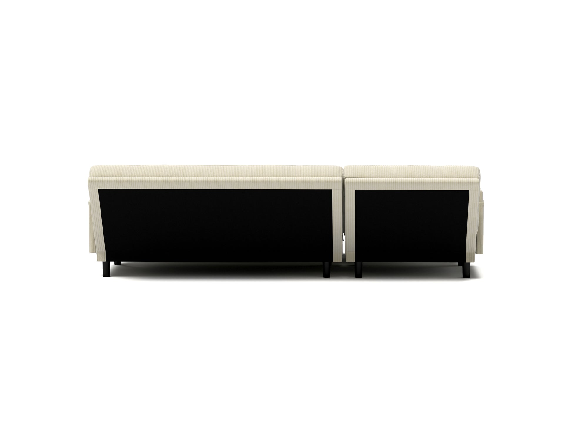 Ivory Corduroy Sectional Sofa: Convertible 3 Seater Sofa, L Shaped Sofa, And Bed Ivory Velvet Metal Primary Living Space Medium Soft Loose Back Pillow Top Arms Foam Fabric Metal 3 Seat