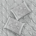 7 Piece Tufted Comforter Set Grey Cal King California King Grey Polyester