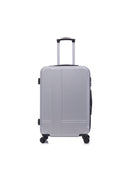 Luggage Set Of 3 Pieces 20 24 28 Luggage Set Wheel Luggage Abs Durable And Lightweight Rotating Hard Shell Luggage Silver Gray Silver Grey Abs