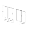 68 To 72 In. W X 76 In. H Sliding Frameless Soft Close Shower Door With Premium 3 8 Inch 10Mm Thick Tampered Glass In Matte Black 22D01 72Mb Matte Black Stainless Steel