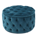 Ottoman Teal Velvet