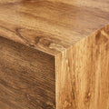 Compact Mdf Coffee Table: 11.8X11.8X19.6 Inches, Stylish Texture Design Wood Mdf
