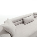 Unique Modeling Design,Upholstered Indoor Furniture,Foam Filled Sleeper Sofa Bed For Living Room,Bedroom,3 Colors Light Gray Primary Living Space Modern Foam Polyester 4 Seat