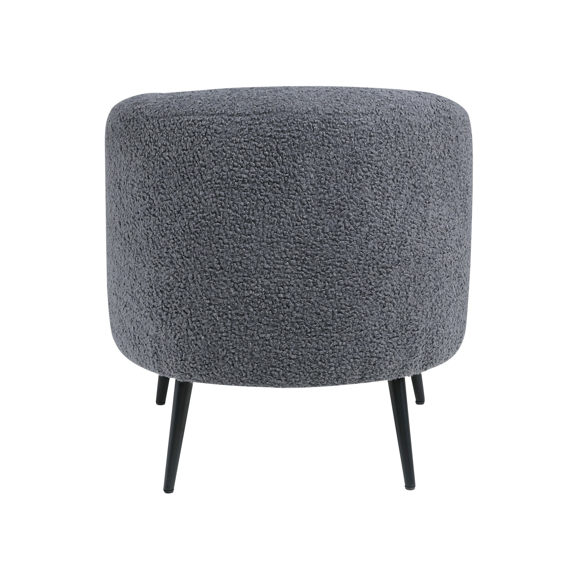 Luxury Living Room Furniture 1Pc Accent Chair Dark Gray Boucle Upholstery, High Density Foam Seat Cushions Dark Gray Primary Living Space Luxury,Modern Plywood