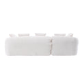 Coolmore Boucle Sofa 3 Seater For Living Room Oversized Comfy Sofa L Shape Sofa Couch With Chaise Home Furniture Sleeper Sectional Sofa For Apartment, Office Left Hand Facing Beige Beige Primary Living Space Foam Boucle 3 Seat