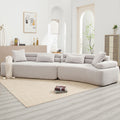 Unique Modeling Design,Upholstered Indoor Furniture,Foam Filled Sleeper Sofa Bed For Living Room,Bedroom,3 Colors Light Gray Primary Living Space Modern Foam Polyester 4 Seat