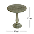 Wooden And White Metal Fitted Table Silver Mdf