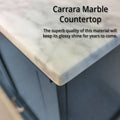 Navy Blue Double Bath Vanity 84 In. W X 22 In. D, With Carrara Marble Top Navy Blue Plywood Wood