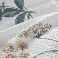 7 Piece Printed Seersucker Comforter Set With Throw Blanket Taupe Blush Full Queen Multicolor Polyester