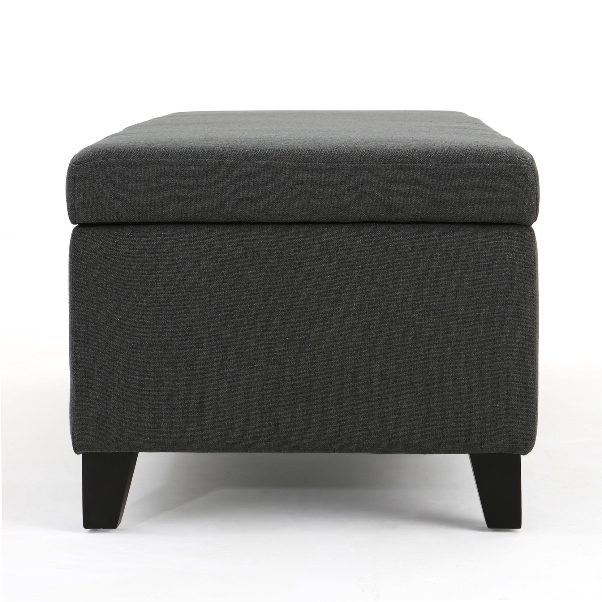 Hartford Storage Ottoman Dark Gray Fabric