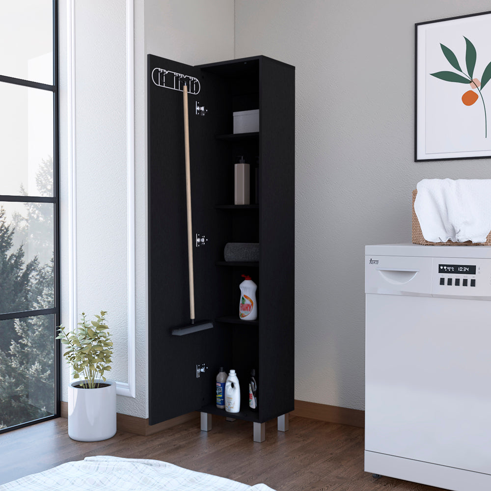 Cabinet Buccan Storage, Garage, Black Standard Black Kitchen Shelves Included Modern Engineered Wood