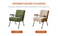 Pattern Colorful Fabric Armchair, Modern Accent Chair High Back, Living Room Chairs With Metal Legs And Soft Padded, Sofa Chairs For Home Office,Bedroom,Dining Room Green Corduroy