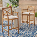 Perla Barstool Brown Acacia Wood