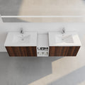 72 Inch Soft Close Doors Bathroom Vanity With Sink, A Small Storage Shelves, 30