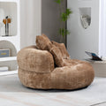 Coolmore Lazy Sofa Durable Comfort Lounger High Back Bean Bag Chair Couch With Three Pillows For Adults And Kids, Indoor & Outdoor, Single Gaming Sofa Chair For Bedroom,Office Coffee Chenille Coffee Foam Chenille 1 Seat