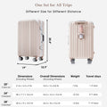 1Pc 28In Aluminum Frame Luggage With Usb Port, Vacation Carry On Suitcase With Spinner Wheels And Tsa Lock, Travel Trolley Case For Short Business Trips, Beach Holidays, Pink Pink Abs Pc