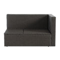 Patio Furniture, Outdoor Furniture, Seasonal Pe Wicker Furniture,7 Pcs Set Wicker Furniture With Lounger Sofa Yes Dark Gray Seats 6 Pe Rattan Iron Waterproof Fabric