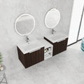 60 Inch Soft Close Doors Bathroom Vanity With Sink, A Small Storage Shelves, 24