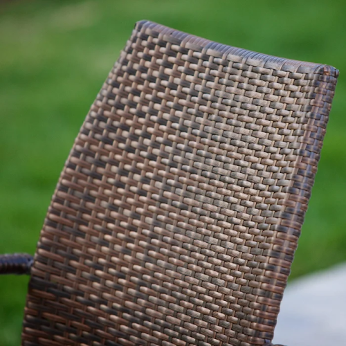 Outdoor Wicker Chairs, 54020 Kd Mp2, 2 Chairs Set Brown Resin