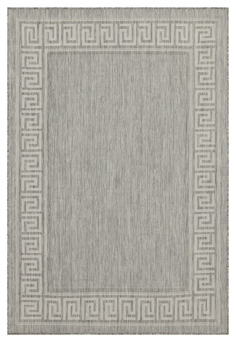 Sunshine Gc Har2003 Silver 7 Ft. 10 In. X 10 Ft. 3 In. Indoor Outdoor Area Rug Silver Polyester Polypropylene