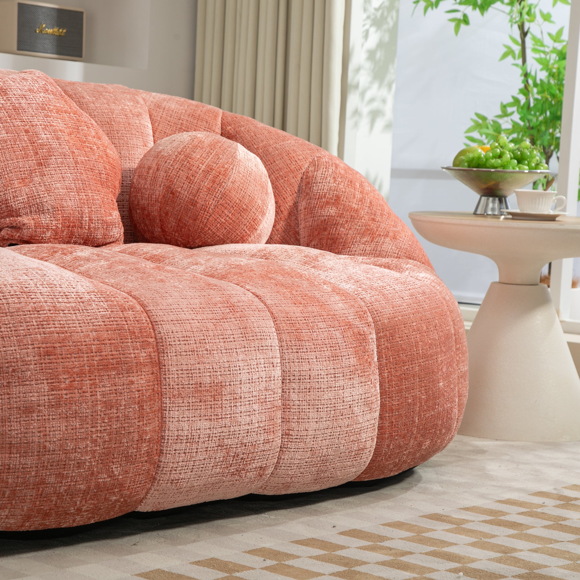 Coolmore Bean Bag Sofa Lazy Sofa Durable Comfort Lounger High Back Bean Bag Chair Couch For Adults And Kids, Indoor & Outdoor, Accent Floor Soft Lounge Chair Pink Chenille Pink Primary Living Space