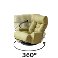 Adjustable Head And Waist, Game Chair, Lounge Chair In The Living Room, 360 Degree Rotatable Sofa Chair,Rotatable Seat Leisure Chair Deck Chair Green Metal Soft Cotton Metal
