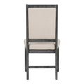 Retro Style Dining Chair Set With 4 Upholstered Chairs For Dining Room And Living Room Beige Black Beige Black Solid Wood Mdf