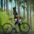 A2757 27 Inch Mountain Bike 21 Speed, Suspension Fork, Aluminum Frame Disc Brake, Mountain Biking For Both Men And Women. Grey Aluminium