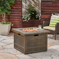 40,000 Btu Outdoor Lightweight Concrete Gas Burning Fire Pit By 32