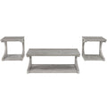Unique Coffee Table, Solid Wood 23.8 Inch Modern Coffee Table Modern Center Table With Storage, Solid Wood Special Shape Coffee Table, Living Room, Kitchen, Apartment Dining Table Gray Solid Wood Mdf