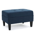 Ottoman Navy Blue Fabric