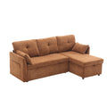 United Modular Sectional Sofa L Shaped Modular Couch With Reversible Chaise Modular Sofa Sectional Couch With Storage Seats Brown Chenille 3 Seat