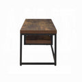 Weathered Oak And Black Tv Stand With 1 Shelf Oak Primary Living Space 50 Inches 50 59 Inches Industrial Paper Composite