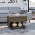 Luanda Lift Top Coffee Table, Casters, One Shelf Dark Brown Brown Freestanding Rectangular Coffee & End Tables Rectangular Particle Board Particle Board