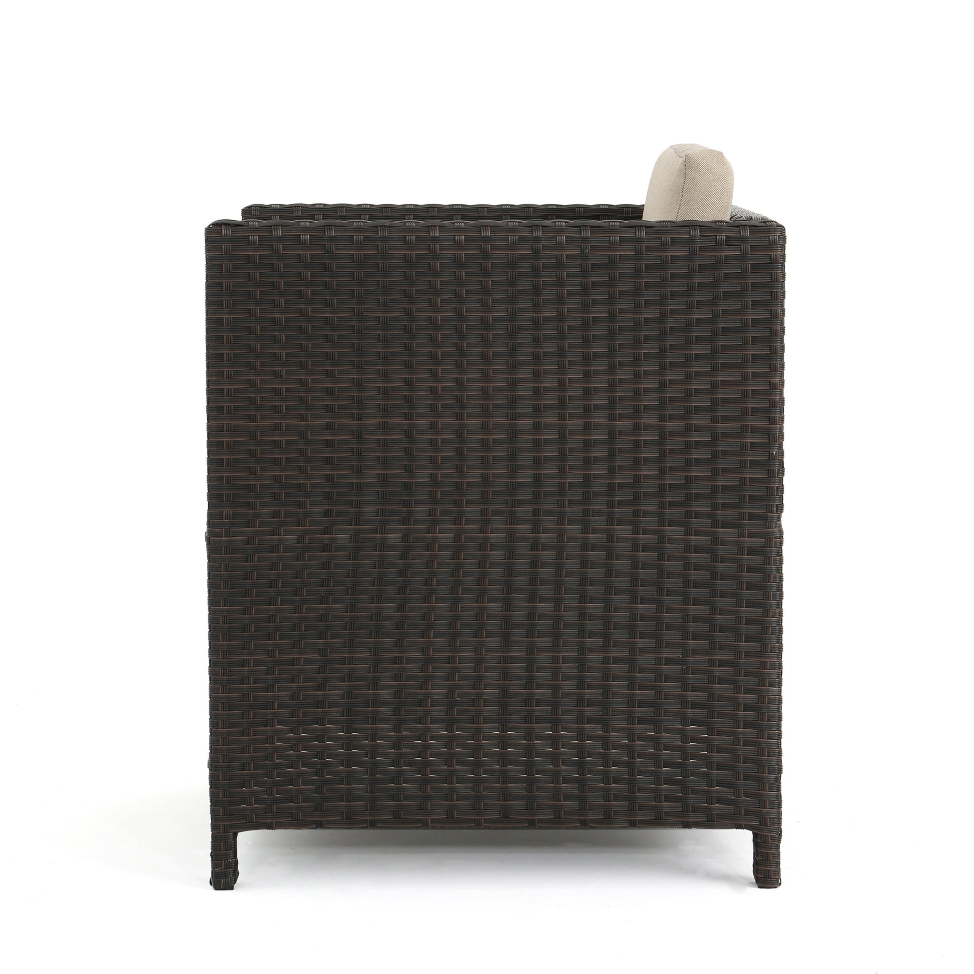 Puerta Dining Chair Set Of 2 Dark Brown Wicker