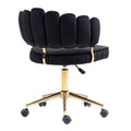 Coolmore Velvet Home Office Desk Chair, Modern Cute Computer Chair, Wheels Swivel Height Adjustable Swivel Task Chair For Home Office Black Velvet Black Primary Living Space Foam Velvet