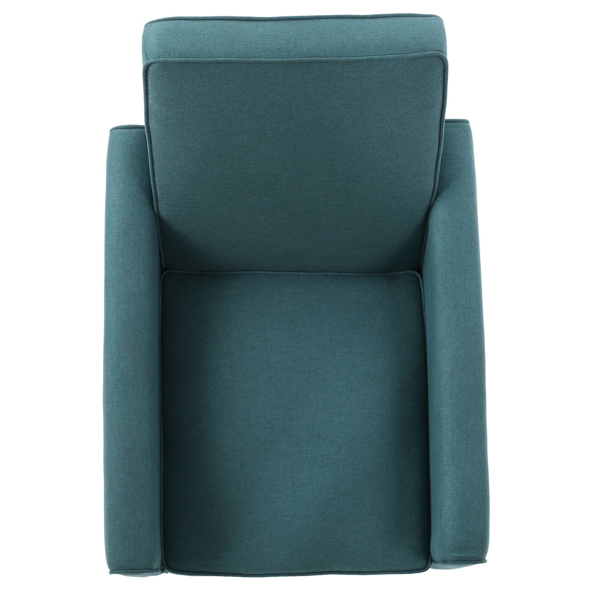 Teal Linen Push Back Chair For Elegant Home D Cor Teal Fabric