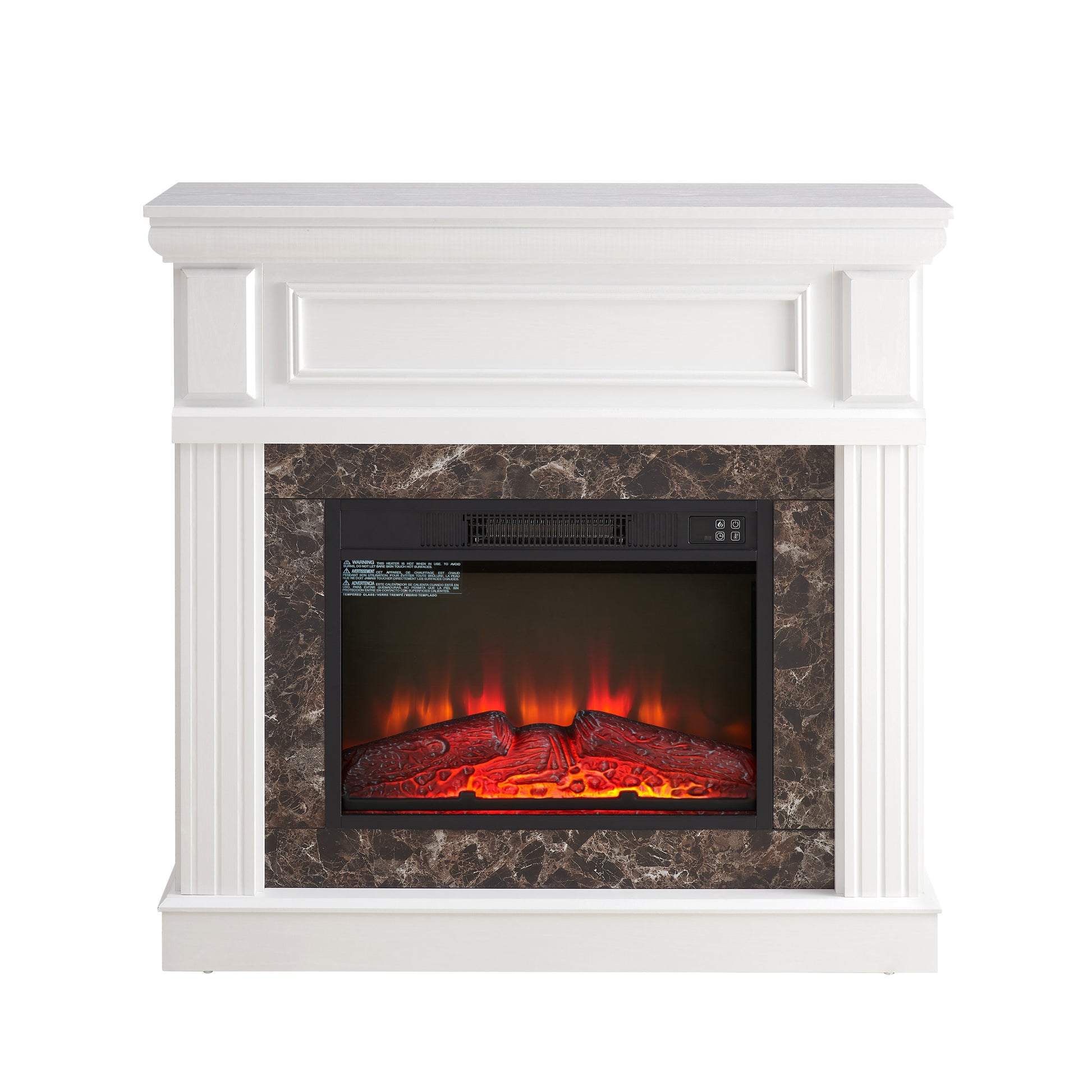 Only Mantel Not Included Fireplace White,41.34"W*14"D*40"H White Mdf