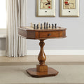 Bishop Cherry Finish Reversible Chess Checker Game Table W Game Tray Chess Fingures Not Included Cherry Synthetic Wood