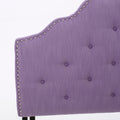 Queen&Full Sized Headboard Queen Light Purple Fabric