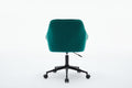 Elegent Velvet Office Chair With Wheels, Makeup Vanity Chair Height Adjustable For Teens Women Girls, Comfy Swivel Modern Leisure Armchair For Home Office, Bedroom, Study And Vanity. Green Green Primary Living Space Luxury,Modern Foam Iron