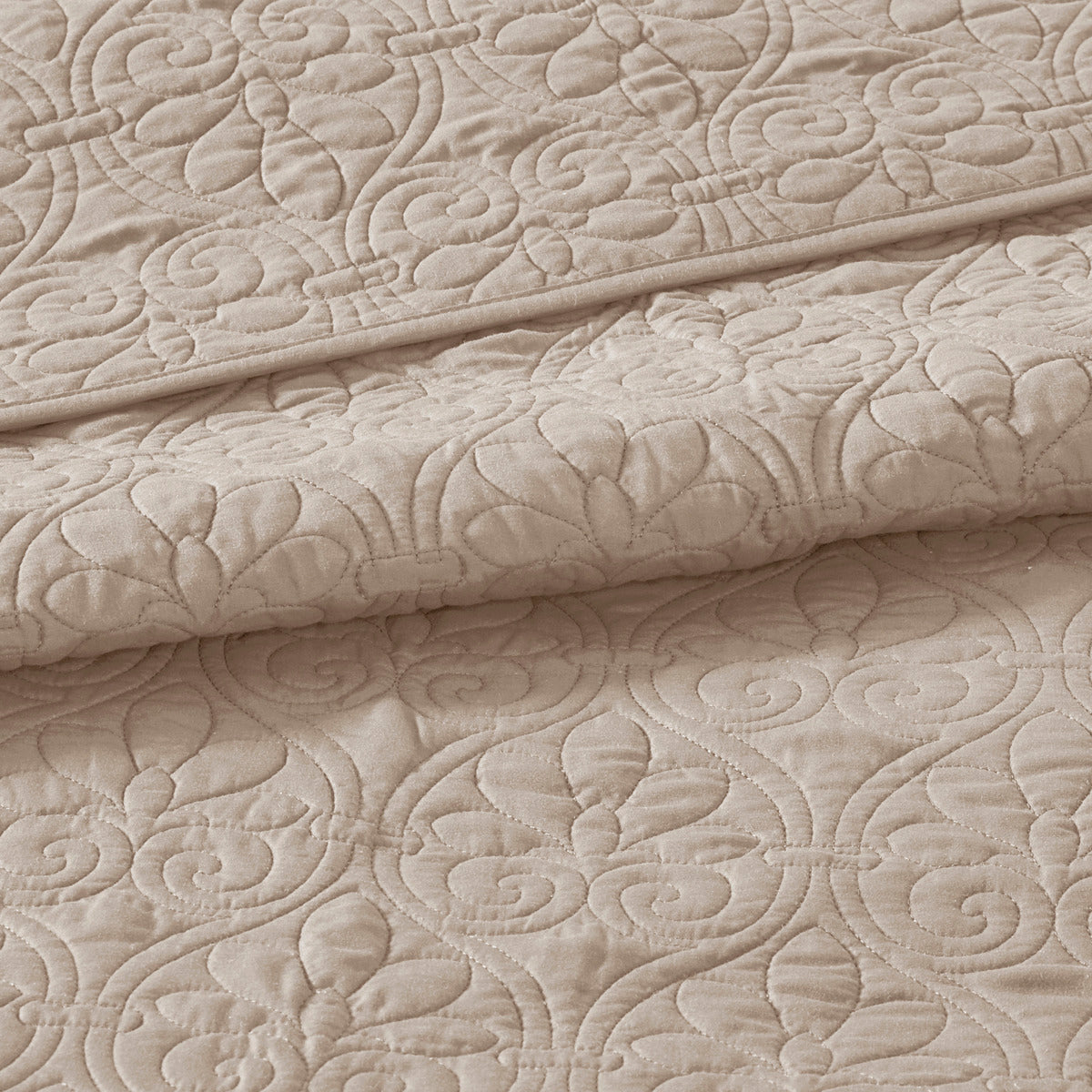 Reversible Bedspread Set Khaki Queen Khaki Cotton