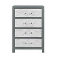 Rush Grey Chest Grey Solid Wood Mdf