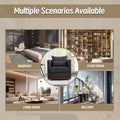 Coolmore Swivel Barrel Chair, Comfy Round Accent Sofa Chair For Living Room, 360 Degree Swivel Barrel Club Chair, Leisure Arm Chair For Nursery, Hotel, Bedroom, Office, Lounge Carbon Black Chenille Carbon Black Primary Living Space Foam Chenille